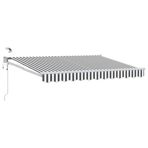 vidaXL Auvent rétractable électrique Anthracite et blanc 3 x 2 5 m