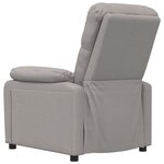 vidaXL Fauteuil inclinable Taupe Tissu