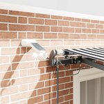 vidaXL Auvent rétractable automatique avec LED anthracite et blanc