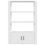 vidaXL Buffet Blanc 80x30x119 5 cm Bois d'ingénierie