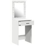 vidaXL Coiffeuse avec tiroir Blanc 50 x 41 x 135 cm Bois d'ingénierie