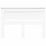 vidaXL Tête de lit avec tête de lit Blanc 150 cm Bois d'ingénierie