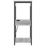 vidaXL Table de nuit avec station de chargement Sonoma gris