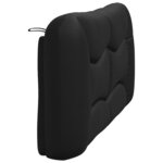 vidaXL Coussin de tête de lit noir 160 cm similicuir