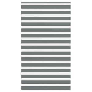 vidaXL Store zèbre gris foncé largeur du tissu 125 9 cm polyester