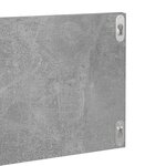 vidaXL Étagères murales 2Pièces Gris béton 80x11 5x18cm bois d'ingénierie