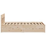 vidaXL Cadre de lit sans matelas 120x200 cm bois de pin massif