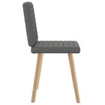 vidaXL Chaises à manger lot de 2 gris foncé tissu