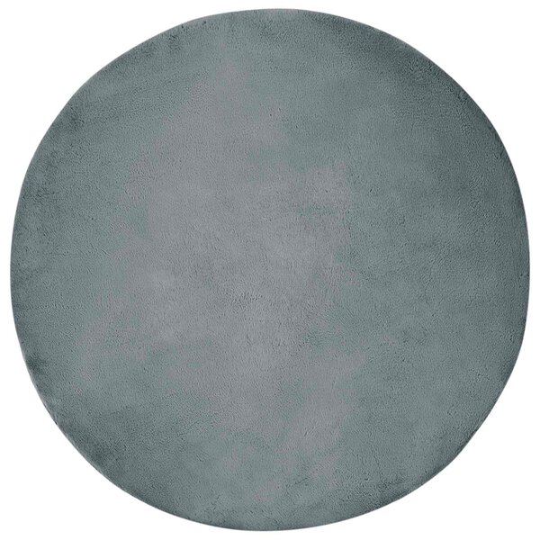 vidaXL Tapis en Fourrure Synthétique de Lapin Olite Anthracite