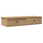 vidaXL Étagère murale avec tiroirs chêne artisanal bois d'ingénierie