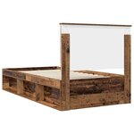 vidaXL Cadre de lit Bois ancien 100 x 200 cm Bois de pin massif