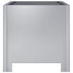 vidaXL Jardinières 2 Pièces 30x30x30 cm acier galvanisé