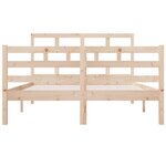 vidaXL Cadre de lit sans matelas bois massif
