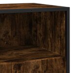 vidaXL Buffet chêne fumé 68x35x76 cm bois d'ingénierie