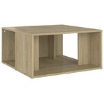 vidaXL Tables basses 4 Pièces chêne Sonoma 33x33x33 cm bois d'ingénierie