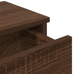 vidaXL Étagère murale avec tiroirs chêne marron bois d'ingénierie