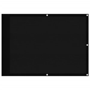 vidaXL Écran de balcon noir 75x700 cm 100  polyester oxford
