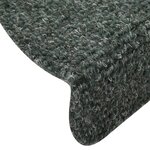 vidaXL Tapis d'escalier autocollants 15 Pièces Vert 65x21x4 cm Aiguilleté