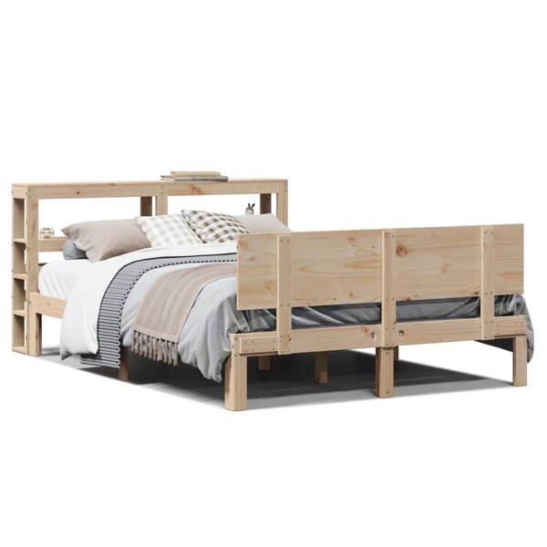 vidaXL Cadre de lit avec tête de lit sans matelas 120x190 cm