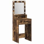 vidaXL Coiffeuse Chêne fumé 50 x 41 x 135 cm Bois d'ingénierie