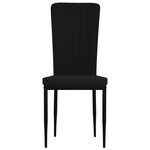 vidaXL Chaises à manger lot de 2 Noir Velours