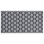 vidaXL Tapis d'extérieur ARAKIL Noir 80x150 cm PP