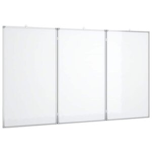vidaXL Tableau blanc magnétique pliable 180x100x1 7 cm aluminium