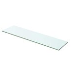 vidaXL Panneaux d'étagère 2 Pièces Verre Transparent 60 x 12 cm