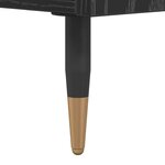 vidaXL Table basse Chêne noir 102 x 44 5 x 50 cm Bois d'ingénierie