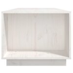 vidaXL Table basse Blanc 110x50x40 cm Bois massif de pin