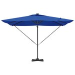 vidaXL Parasol bleu azur 286 x 285 x 270 cm Aluminium