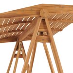 vidaXL Balancelle 174 cm Bois de teck massif
