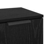 vidaXL Buffet Chêne noir 30 x 30 x 70 cm Bois d'ingénierie