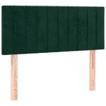 vidaXL Sommier à lattes de lit avec matelas vert foncé 120x190 cm