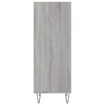 vidaXL Buffet sonoma gris 34 5x32 5x90 cm bois d'ingénierie