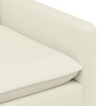 vidaXL Canapé Crème 76 x 81 x 87 5 cm Tissu