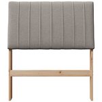 vidaXL Tête de lit capitonnée Taupe 80 cm Pin massif