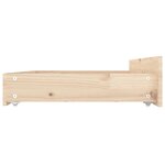 vidaXL Cadre de lit avec tiroirs 120x190 cm Petit double