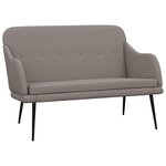 Banc banquette taupe 110 x 76 x 80 cm tissu 02_0010713