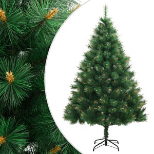 vidaXL Sapin de Noël artificiel à charnières avec support 240 cm