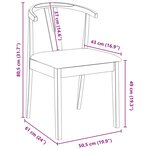 vidaXL Chaise de salle à manger 2 Pièces Blanc et Gris