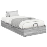 vidaXL Cadre de lit ottoman Gris Sonoma 193 x 120 x 25 cm
