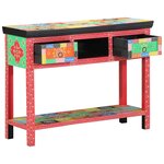 vidaXL Table console avec tiroir Multicolore 100 x 30 x 75 cm