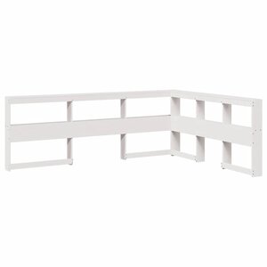 vidaXL Tête de lit de bibliothèque forme de L 135 cm bois massif pin