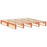 vidaXL Cadre de lit sans matelas cire marron 180x200cm bois pin massif