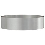 vidaXL Pots de jardin 5 Pièces Argent 80 x 80 x 20 cm Acier inoxydable