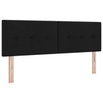 Cabezal LED vidaXL con botoneo capitoné Noir de 80 cm en tissu