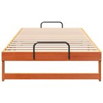 vidaXL Cadre de lit Marron 100 x 200 cm Pin massif