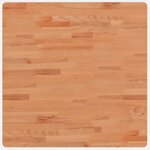 vidaXL Dessus de table 70x70x1 5 cm carré bois massif de hêtre