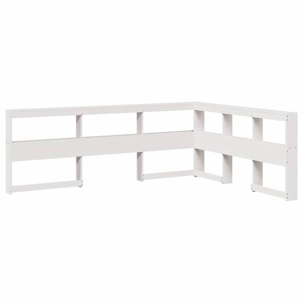 vidaXL Tête de lit de bibliothèque forme de L 135 cm bois massif pin